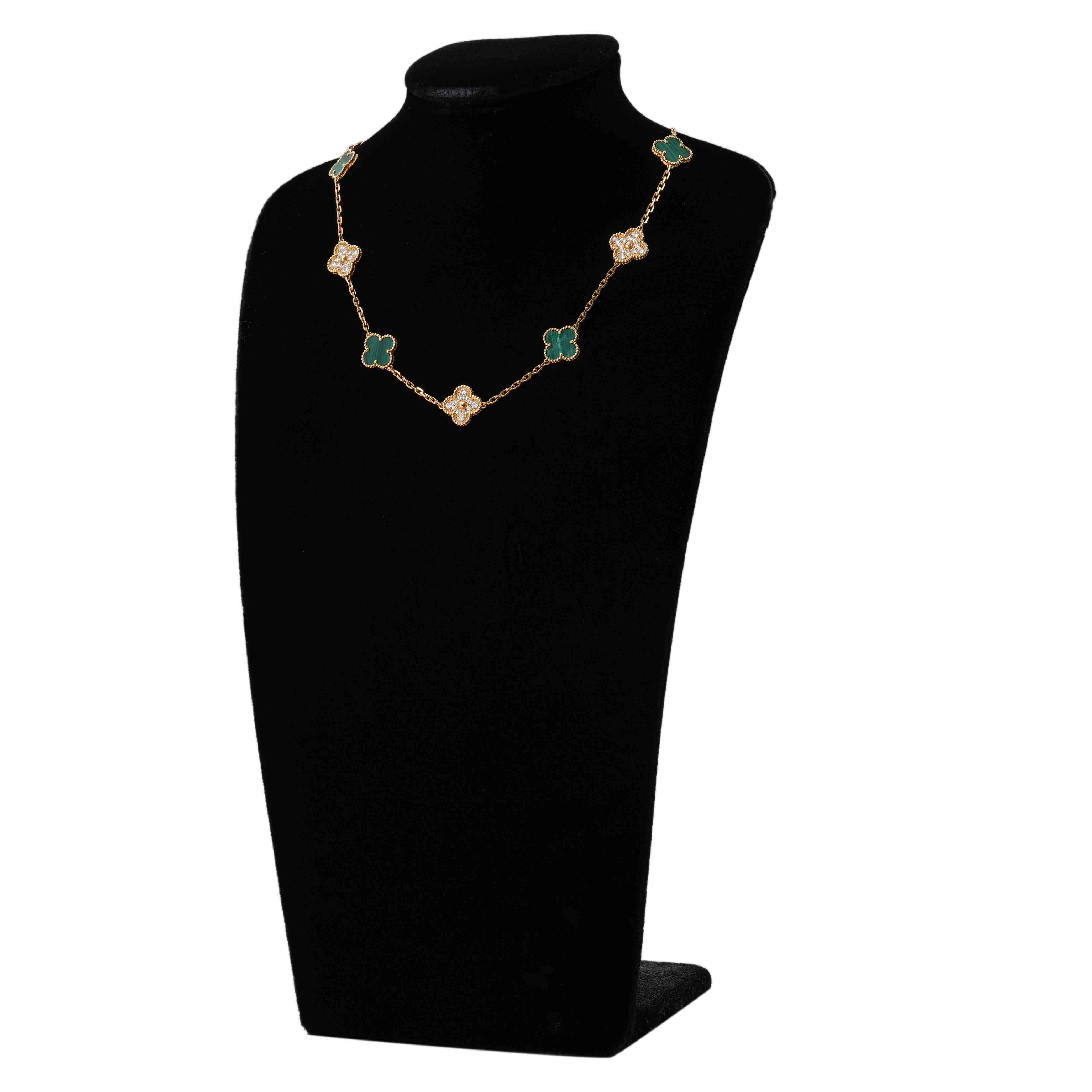 Van Cleef & Arpels(USED)반클리프앤아펠 빈티지 알함브라 10모티브 네크리스